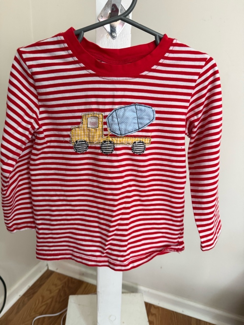 Stitchy Fish Cement Mixer Appliqué Tee Shirt
